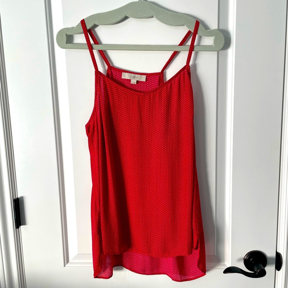 Cute red Loft Tank Top